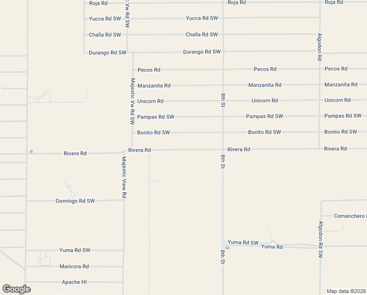 map of restaurants, bars, coffee shops, grocery stores, and more near Rivera Road in Deming