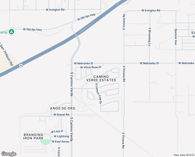 map of restaurants, bars, coffee shops, grocery stores, and more near 6407 West Blue Star Drive in Tucson