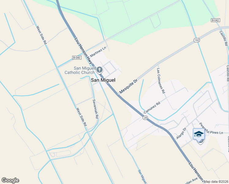 map of restaurants, bars, coffee shops, grocery stores, and more near 19001-19105 State Highway 28 in Dona Ana