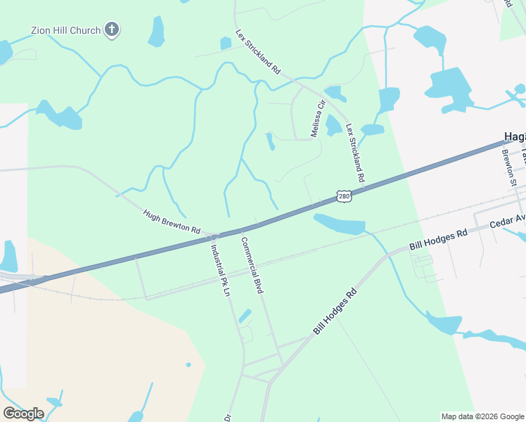 map of restaurants, bars, coffee shops, grocery stores, and more near 4301 U.S. 280 in Claxton