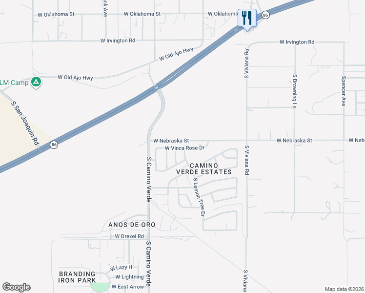 map of restaurants, bars, coffee shops, grocery stores, and more near 6462 Vinca Rose Drive in Tucson