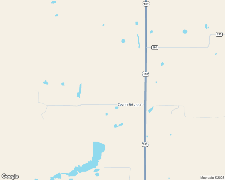 map of restaurants, bars, coffee shops, grocery stores, and more near County Road 263-P in Rising Star