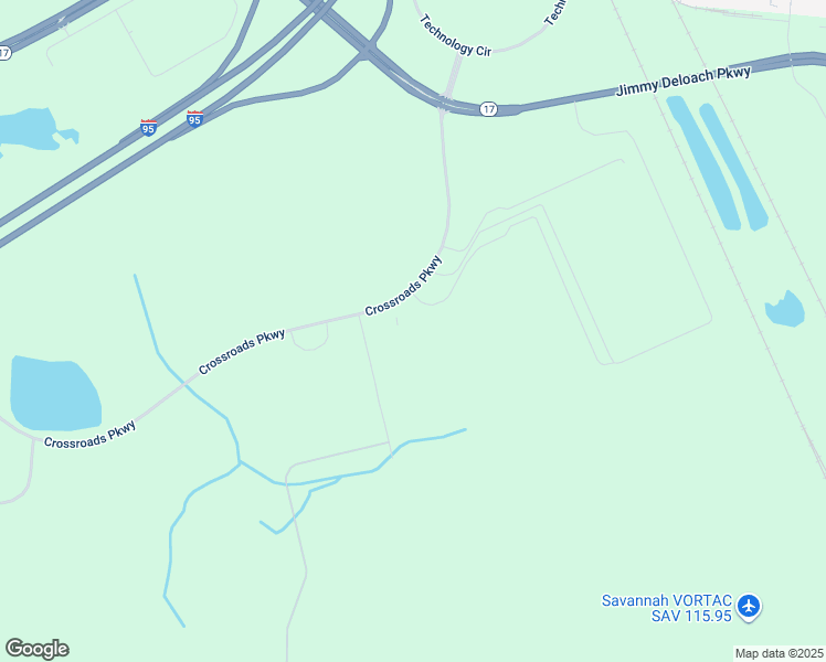 map of restaurants, bars, coffee shops, grocery stores, and more near 135 Crossroads Parkway in Savannah