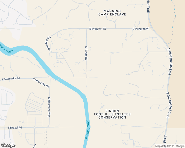 map of restaurants, bars, coffee shops, grocery stores, and more near 5255 South Perlita Road in Tucson