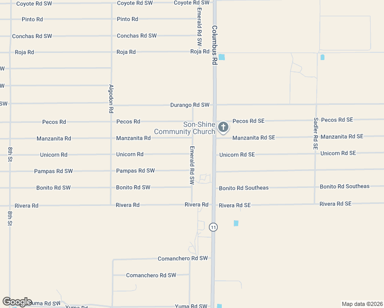 map of restaurants, bars, coffee shops, grocery stores, and more near Emerald Road Southwest in Sunshine