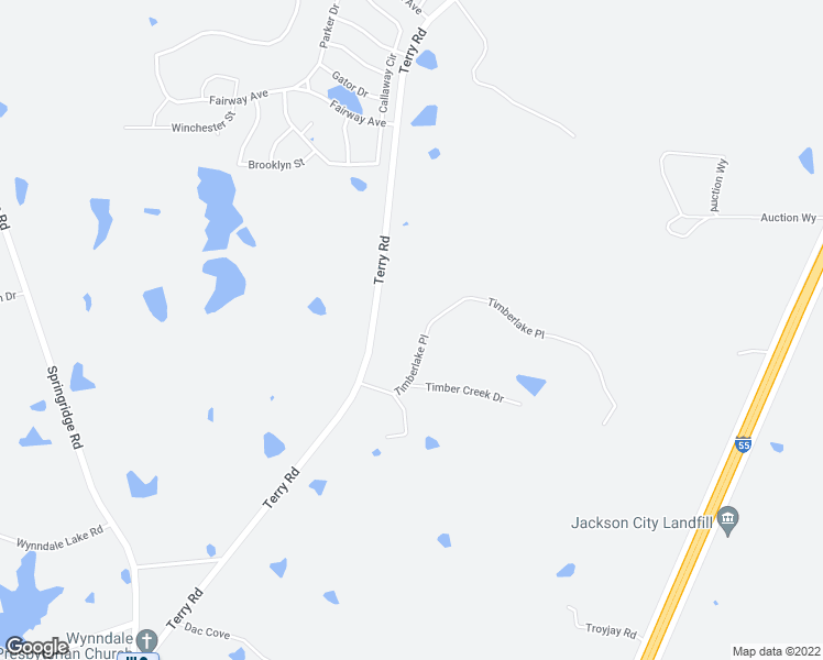 map of restaurants, bars, coffee shops, grocery stores, and more near 1875 Timberlake Place in Byram