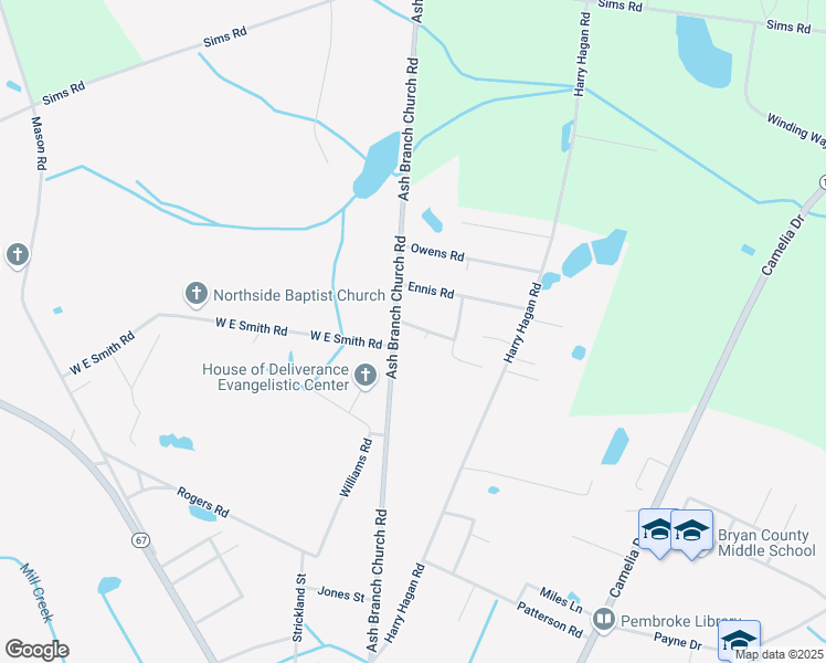 map of restaurants, bars, coffee shops, grocery stores, and more near 48 Bill Brown Road in Pembroke