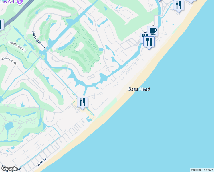map of restaurants, bars, coffee shops, grocery stores, and more near 8 Leamington Place in Hilton Head Island