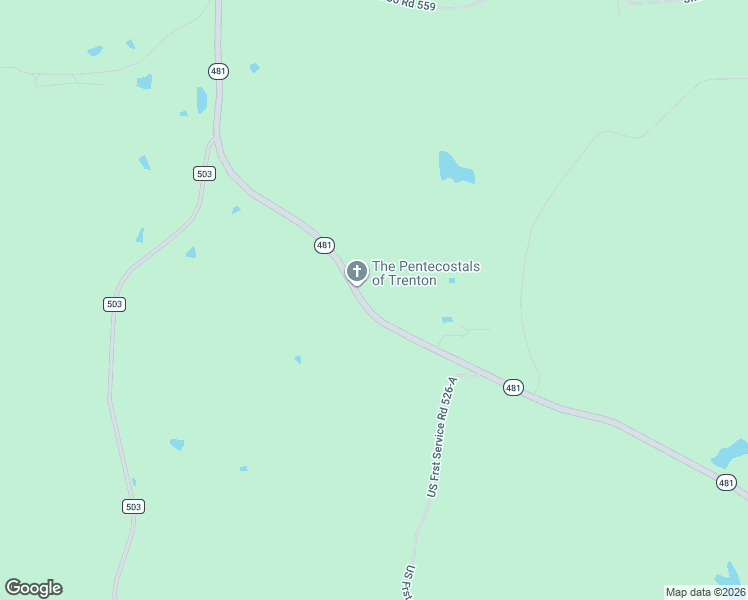 map of restaurants, bars, coffee shops, grocery stores, and more near 6130 Mississippi 481 in Morton