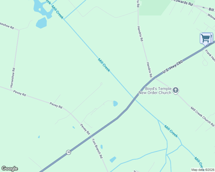 map of restaurants, bars, coffee shops, grocery stores, and more near 316 Hatcher Run in Black Creek