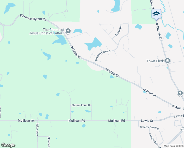 map of restaurants, bars, coffee shops, grocery stores, and more near 239 West Main Street in Florence