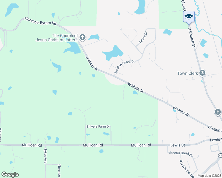 map of restaurants, bars, coffee shops, grocery stores, and more near 239 West Main Street in Florence