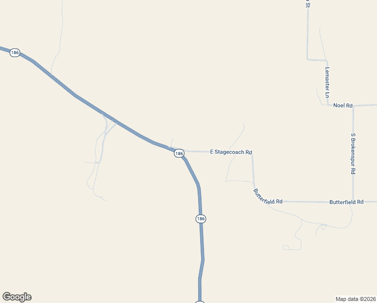 map of restaurants, bars, coffee shops, grocery stores, and more near Butterfield Rd in Willcox
