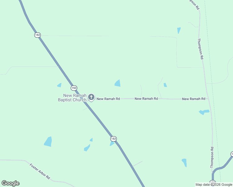 map of restaurants, bars, coffee shops, grocery stores, and more near 386 New Ramah Road in Castor