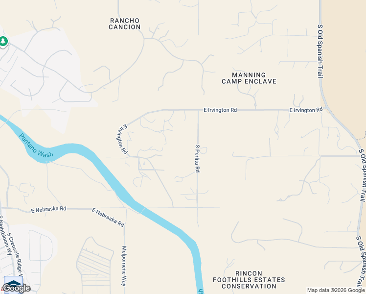 map of restaurants, bars, coffee shops, grocery stores, and more near 5052 South Perlita Road in Tucson