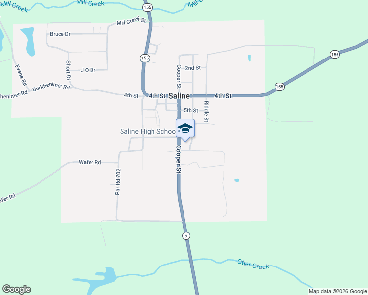 map of restaurants, bars, coffee shops, grocery stores, and more near Bobcat Drive in Saline
