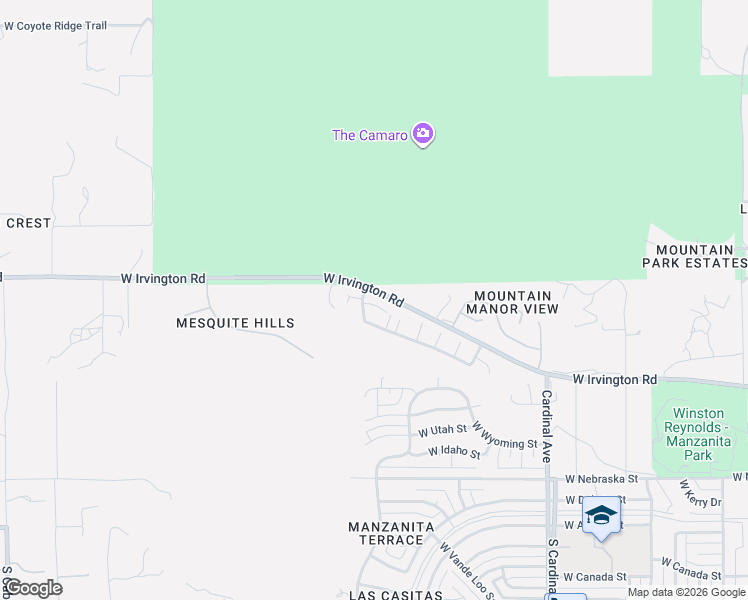 map of restaurants, bars, coffee shops, grocery stores, and more near 3304 West Athenee Court in Tucson