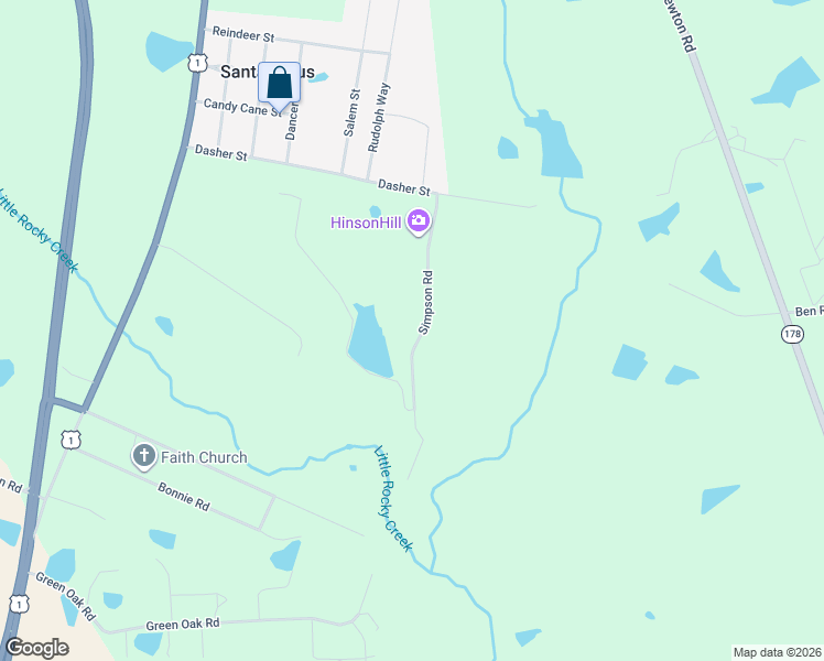 map of restaurants, bars, coffee shops, grocery stores, and more near 270 Simpson Road in Lyons
