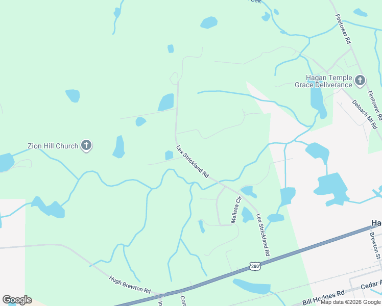 map of restaurants, bars, coffee shops, grocery stores, and more near 200 Lex Strickland Road in Claxton