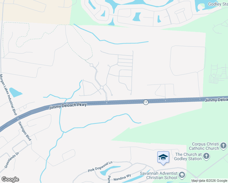 map of restaurants, bars, coffee shops, grocery stores, and more near 96 Coopers Lane in Savannah