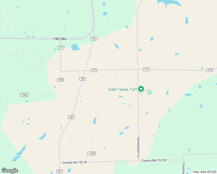 map of restaurants, bars, coffee shops, grocery stores, and more near 11913 County Road 177 in Bullard
