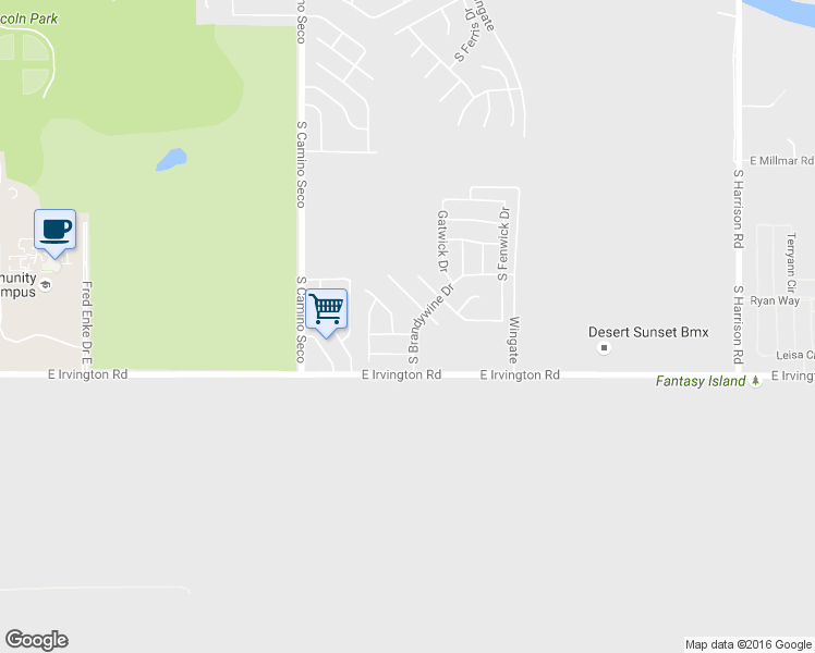 map of restaurants, bars, coffee shops, grocery stores, and more near 8845 East Apple Tree Drive in Tucson