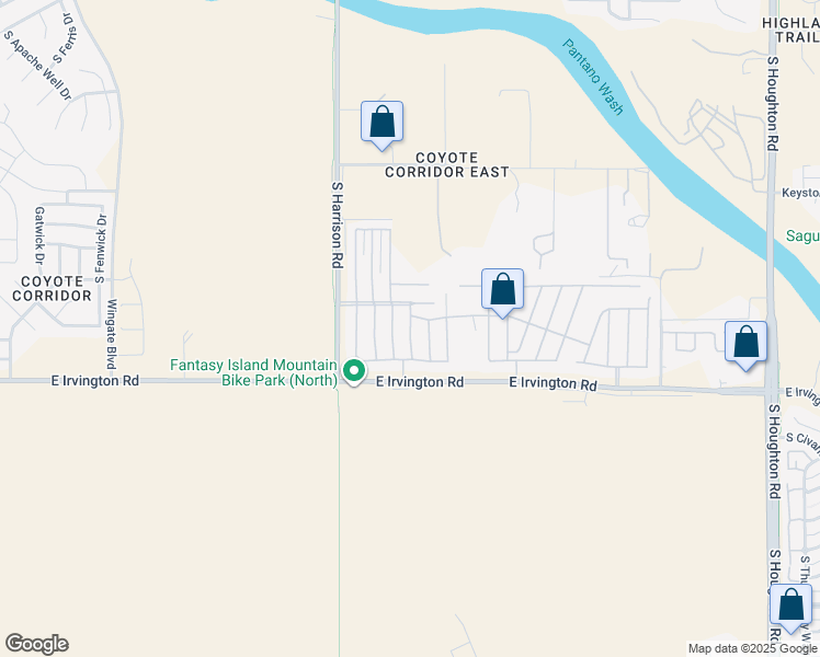 map of restaurants, bars, coffee shops, grocery stores, and more near Loren Way in Tucson
