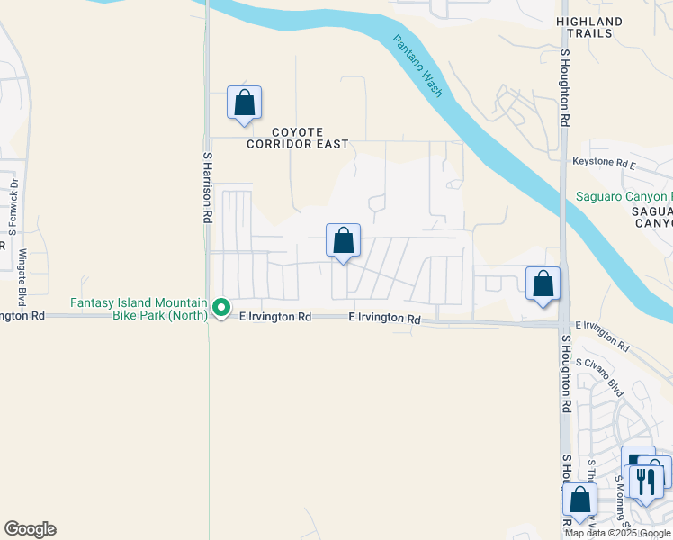 map of restaurants, bars, coffee shops, grocery stores, and more near 29 Crimson Sage in Tucson