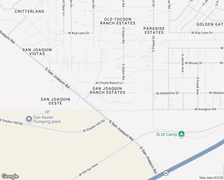 map of restaurants, bars, coffee shops, grocery stores, and more near 7351 West Citrus Ranch Place in Tucson