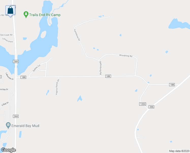 map of restaurants, bars, coffee shops, grocery stores, and more near 14752 County Road 188 in Bullard