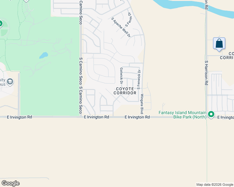 map of restaurants, bars, coffee shops, grocery stores, and more near 8930 East Alderpoint Way in Tucson