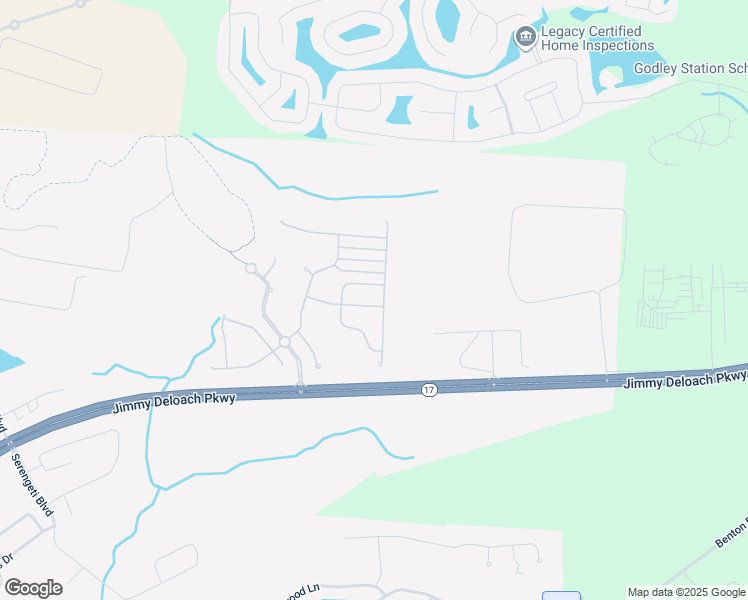 map of restaurants, bars, coffee shops, grocery stores, and more near 136 Rocking Horse Lane in Pooler