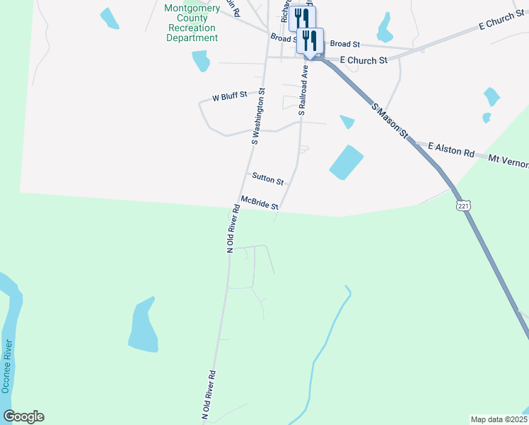 map of restaurants, bars, coffee shops, grocery stores, and more near 113 McBride Street in Mount Vernon