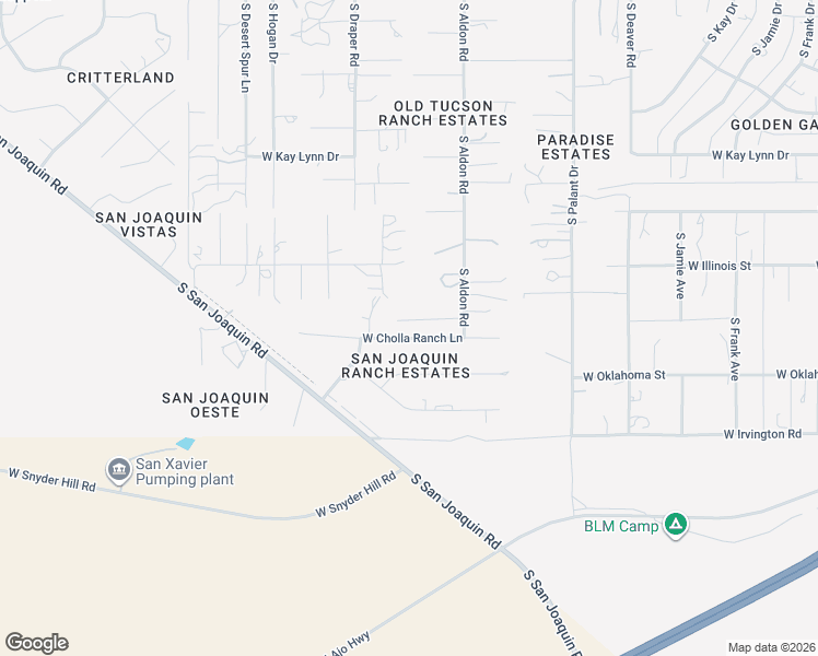 map of restaurants, bars, coffee shops, grocery stores, and more near 7410 West Cholla Ranch Lane in Tucson