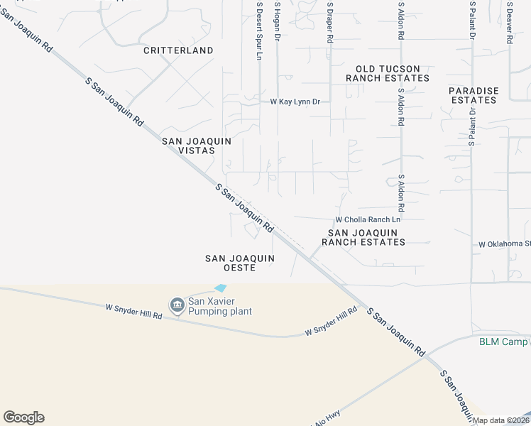 map of restaurants, bars, coffee shops, grocery stores, and more near 4655 South San Joaquin Road in Tucson