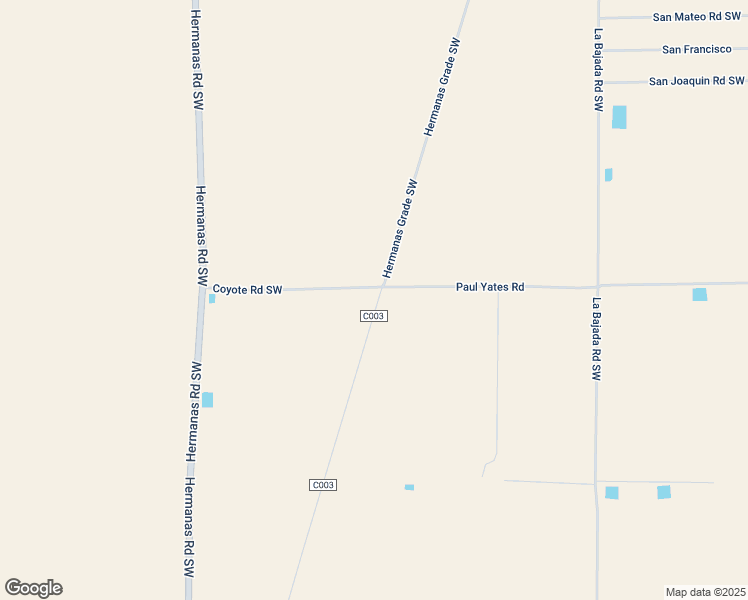 map of restaurants, bars, coffee shops, grocery stores, and more near 3544 Coyote Road Southwest in Deming