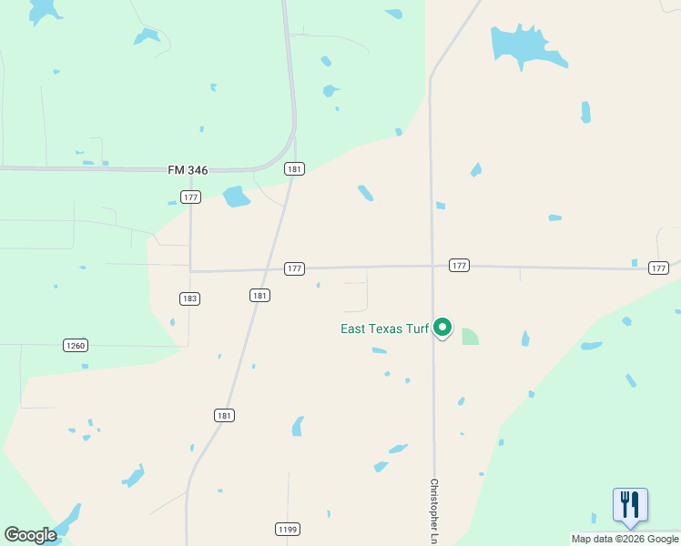 map of restaurants, bars, coffee shops, grocery stores, and more near 11725 Copper Canyon Circle in Bullard