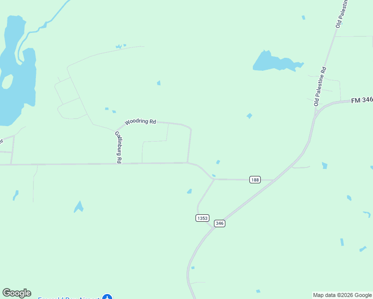 map of restaurants, bars, coffee shops, grocery stores, and more near 13600-14006 County Road 188 in Bullard