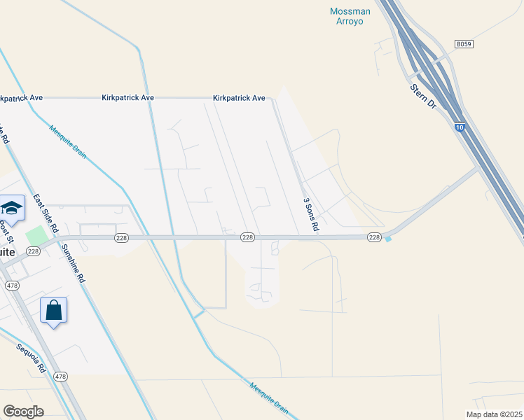 map of restaurants, bars, coffee shops, grocery stores, and more near 20 Tres Caballos in Mesquite