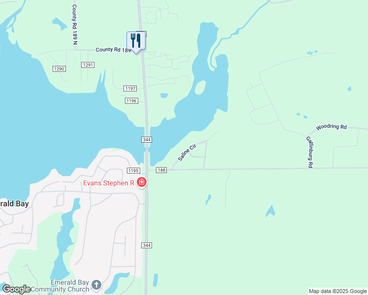 map of restaurants, bars, coffee shops, grocery stores, and more near 15088 Saline Circle in Bullard