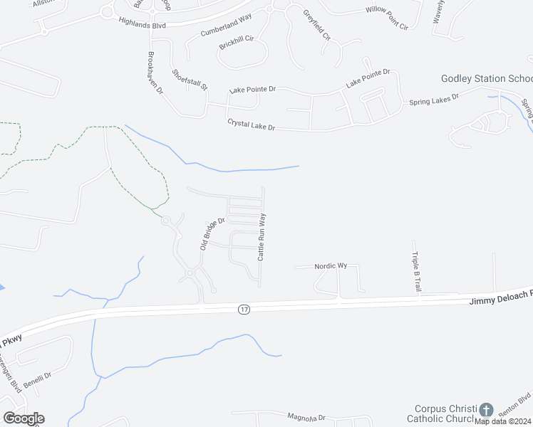 map of restaurants, bars, coffee shops, grocery stores, and more near 262 Cattle Run Way in Pooler