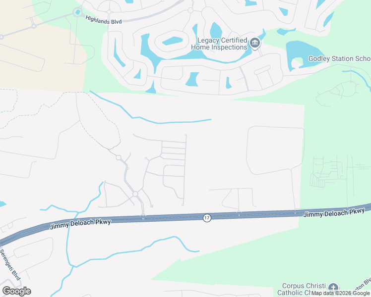 map of restaurants, bars, coffee shops, grocery stores, and more near 272 Cattle Run Way in Pooler