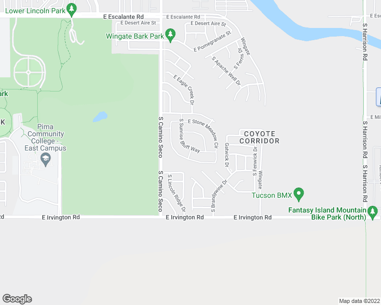 map of restaurants, bars, coffee shops, grocery stores, and more near 8775 East Almond Street in Tucson