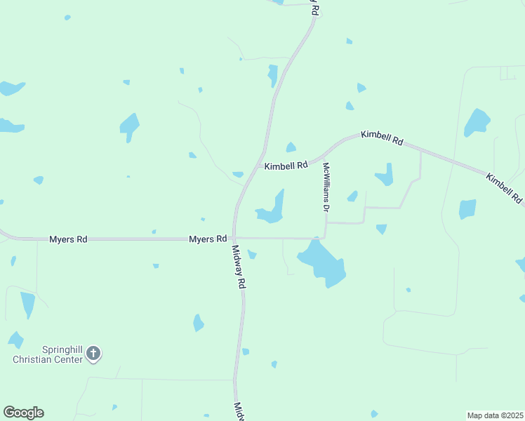 map of restaurants, bars, coffee shops, grocery stores, and more near 11596 Midway Road in Raymond