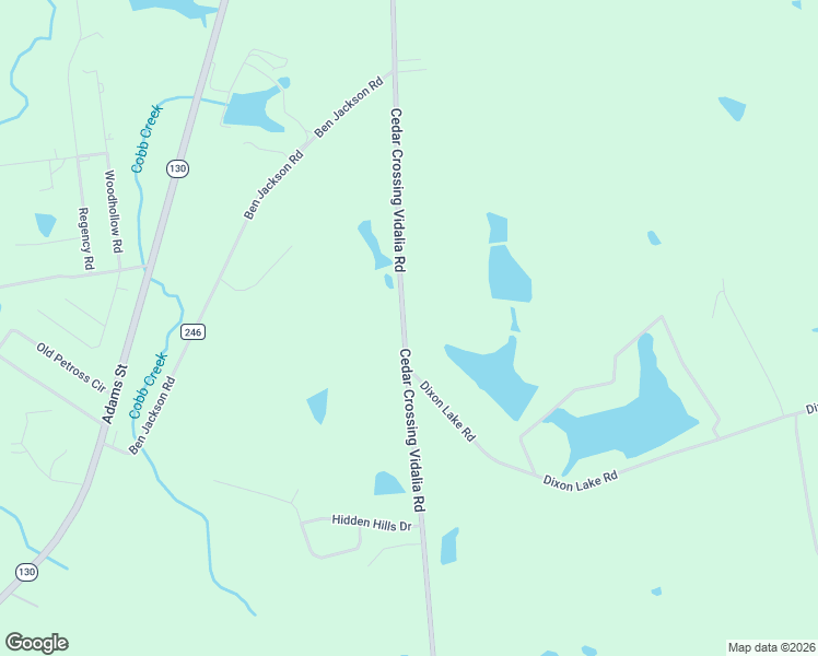 map of restaurants, bars, coffee shops, grocery stores, and more near 977 Cedar Cr Vid Road in Vidalia