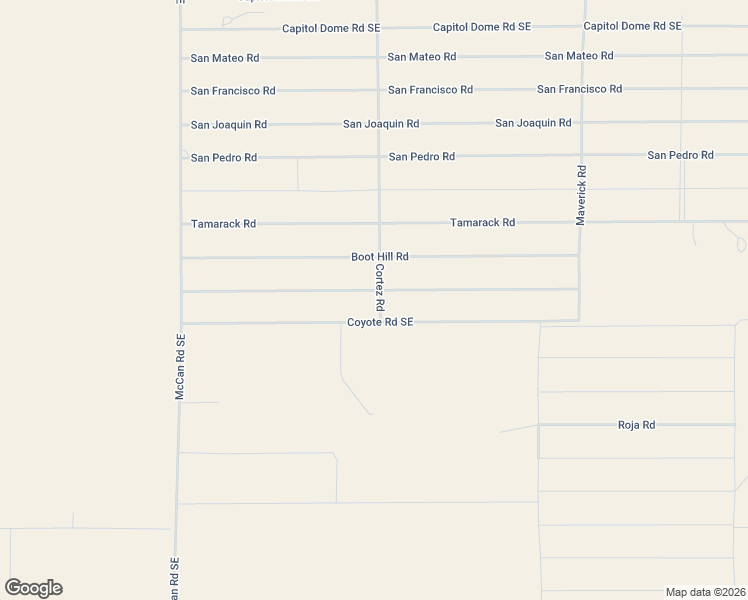 map of restaurants, bars, coffee shops, grocery stores, and more near Coyote Road Southeast in Deming