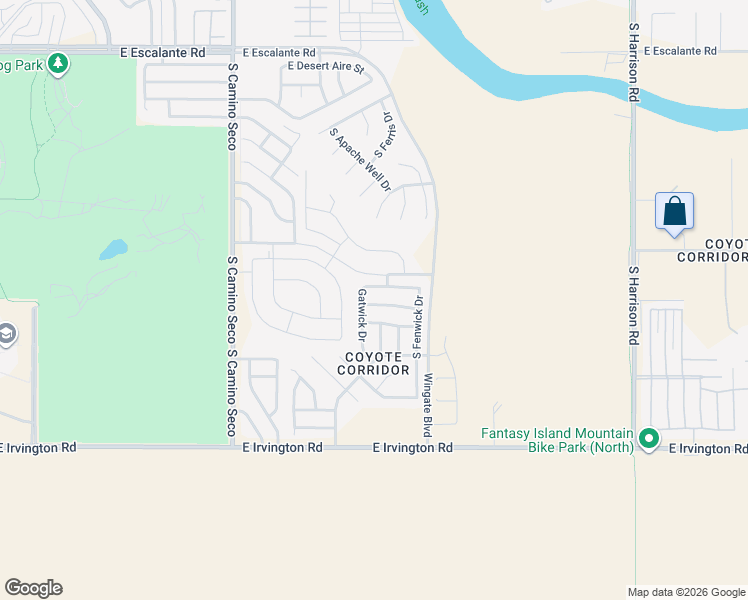 map of restaurants, bars, coffee shops, grocery stores, and more near 8977 East Glenmont Drive in Tucson