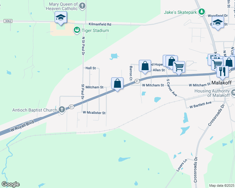 23 State Highway 31 West, Malakoff TX Walk Score