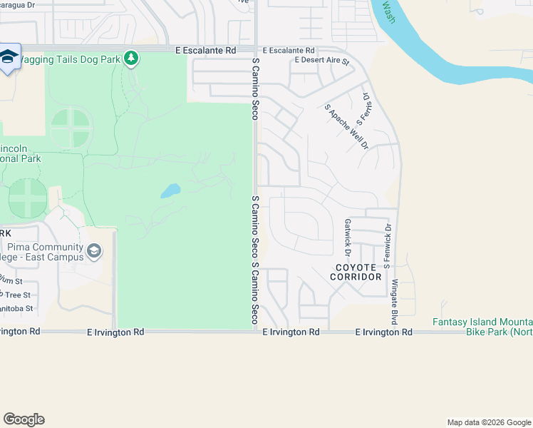 map of restaurants, bars, coffee shops, grocery stores, and more near 8860 East Stone Meadow Circle in Tucson