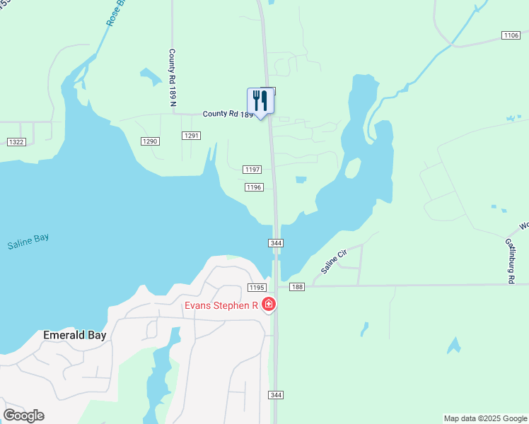 map of restaurants, bars, coffee shops, grocery stores, and more near 16771 Farm to Market 344 in Flint